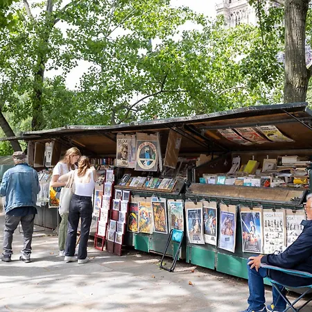 Moderne Artistique Sur Les Toits De Vue Sur Notre-dame Et La Seine Apartmán